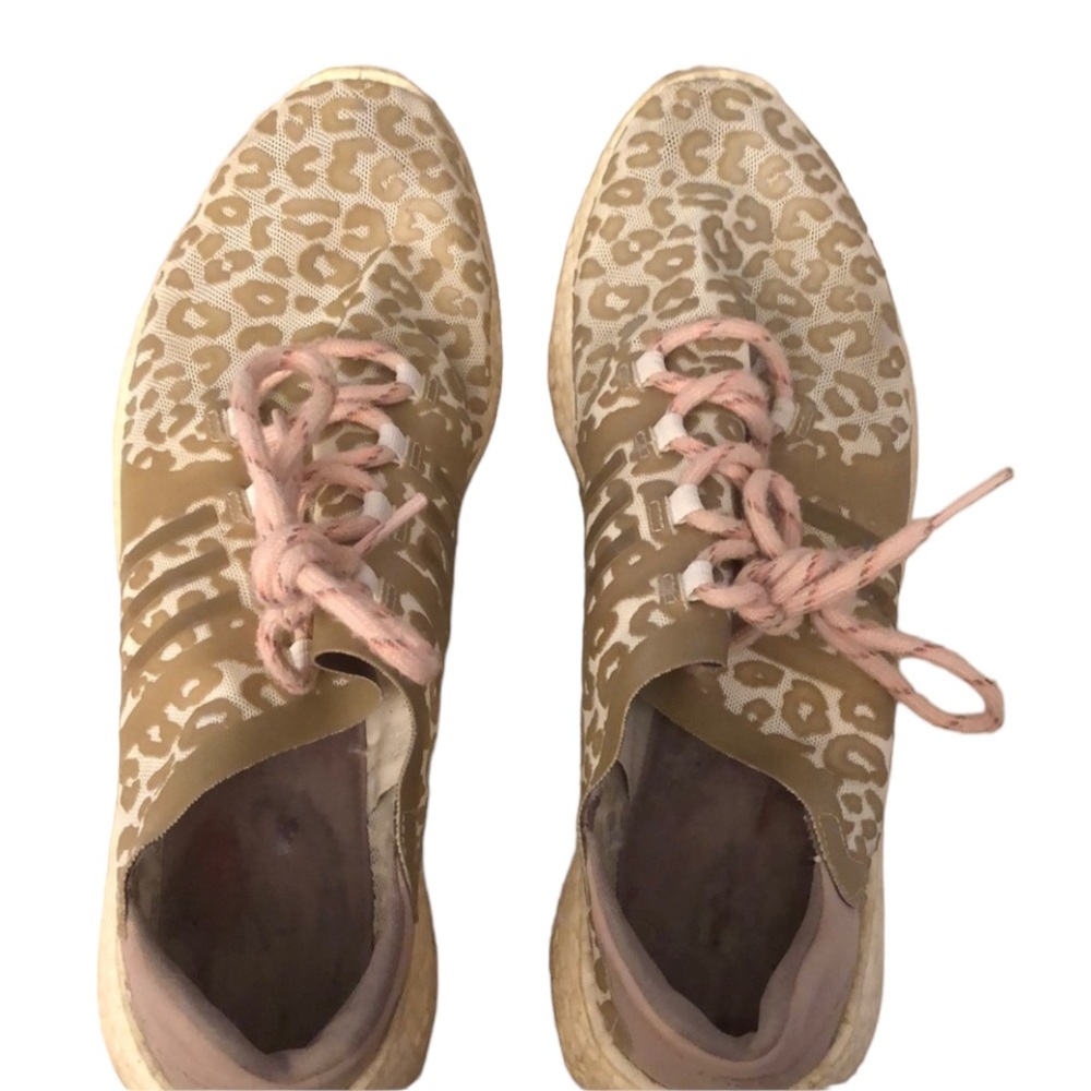 Adidas by Stella McCartney size 10.5 nude pink lightweight animal print